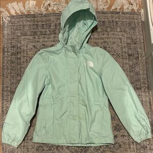 The North Face Kids Light Green Raincoat